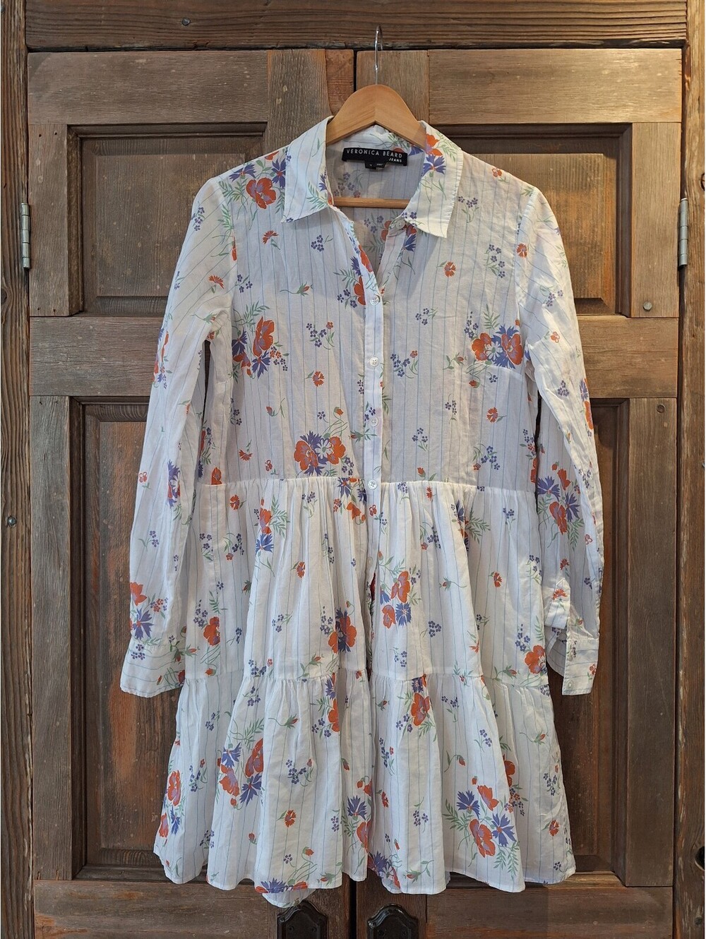 Veronica Beard dress, Small, mini, cotton, beach, floral.